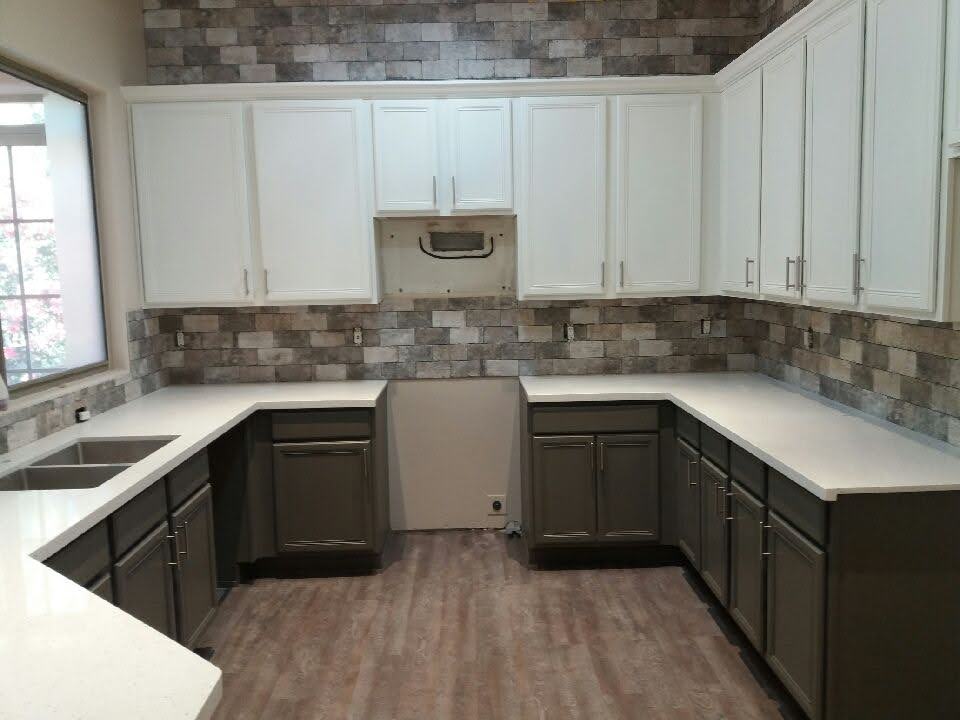 Two-Tone Cabinet Transformation - After